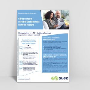 SUEZ - Plaquette Nouveaux moyens de paiement