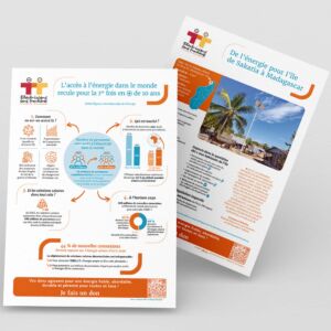 Electriciens sans frontières - Flyer campagne de fin d'année 2024